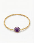 Amethyst stacker bracelet