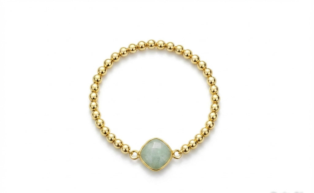 Amazonite stack bracelet