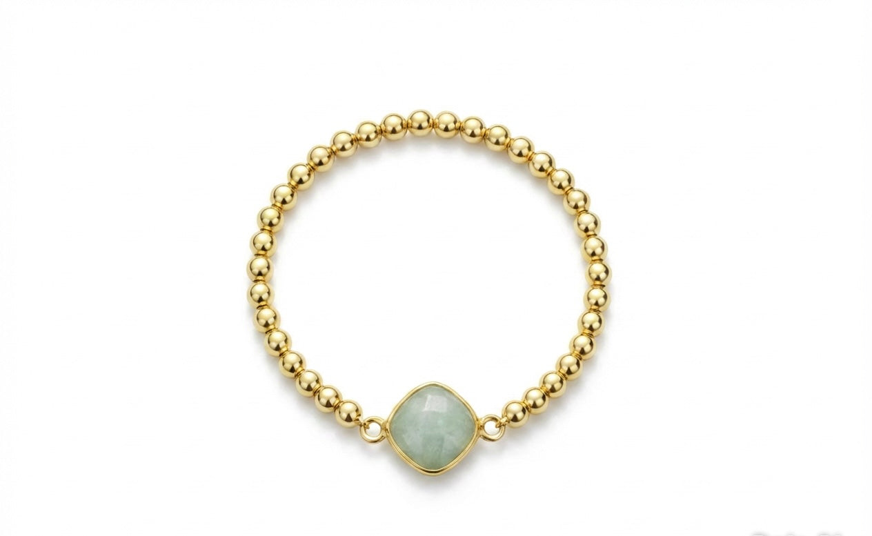 Amazonite stack bracelet