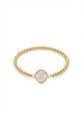 Rose quartz stack bracelet