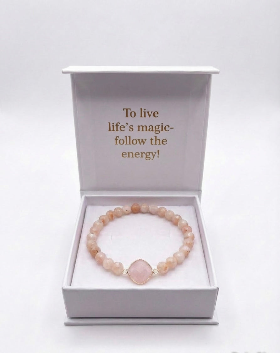 I am love, I am joy bracelet with pendent