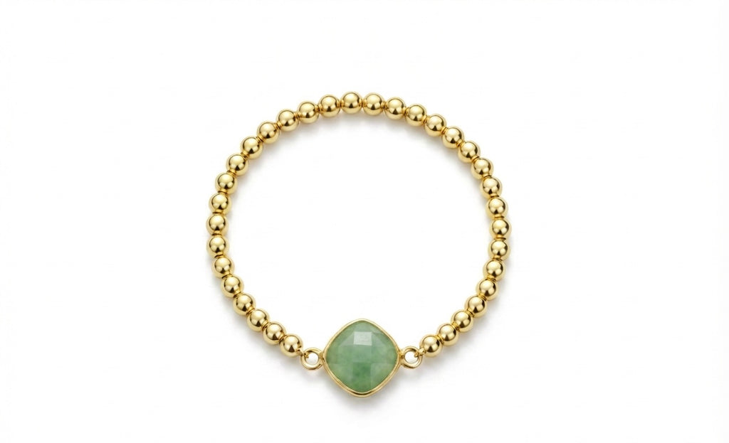 Aventurine stack bracelet