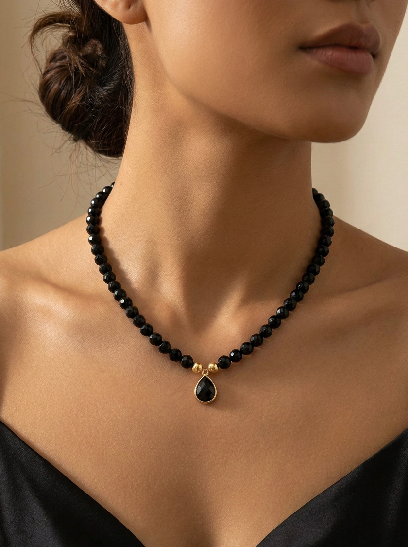 Onyx necklace and