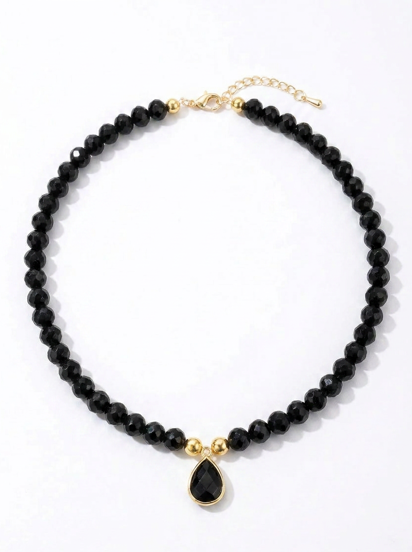 Onyx necklace and