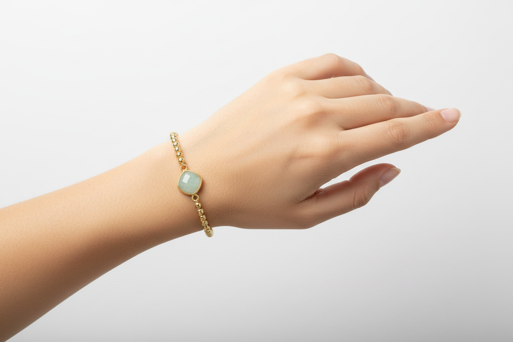 Amazonite stack bracelet
